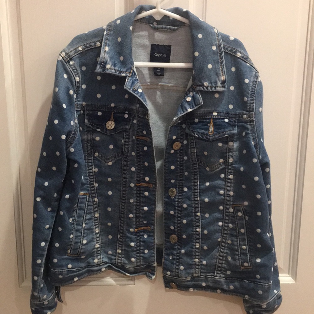 GAP kids, girls denim jacket, size M plus